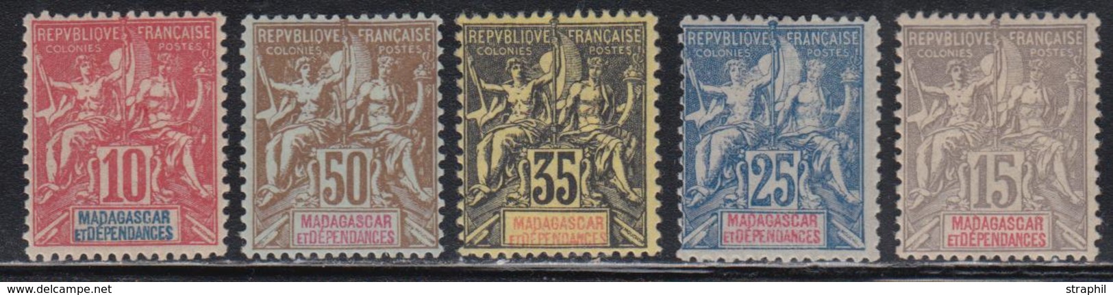 * MADAGASCAR - * - N°43/47 - TB - Other & Unclassified