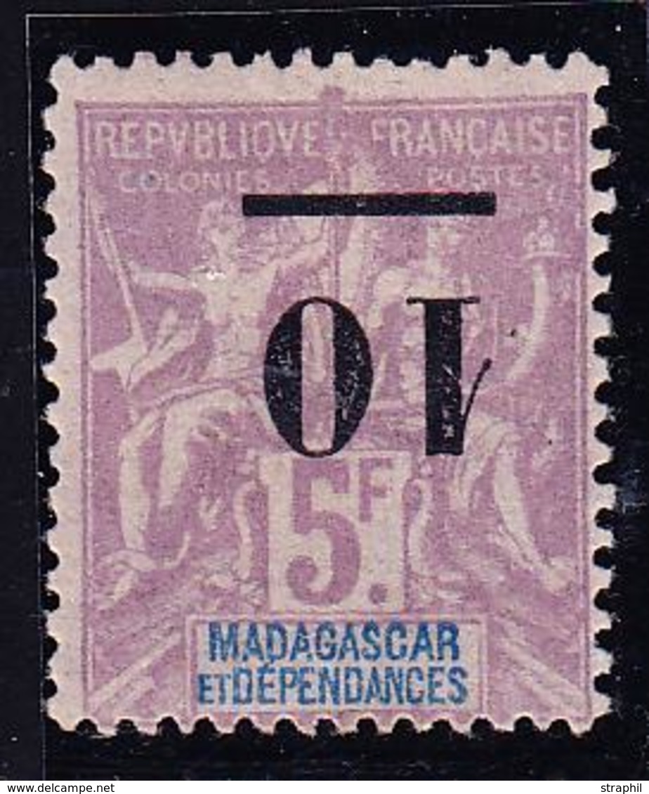 * MADAGASCAR - * - N°49a - Surcharge Renversée - TB - Autres & Non Classés