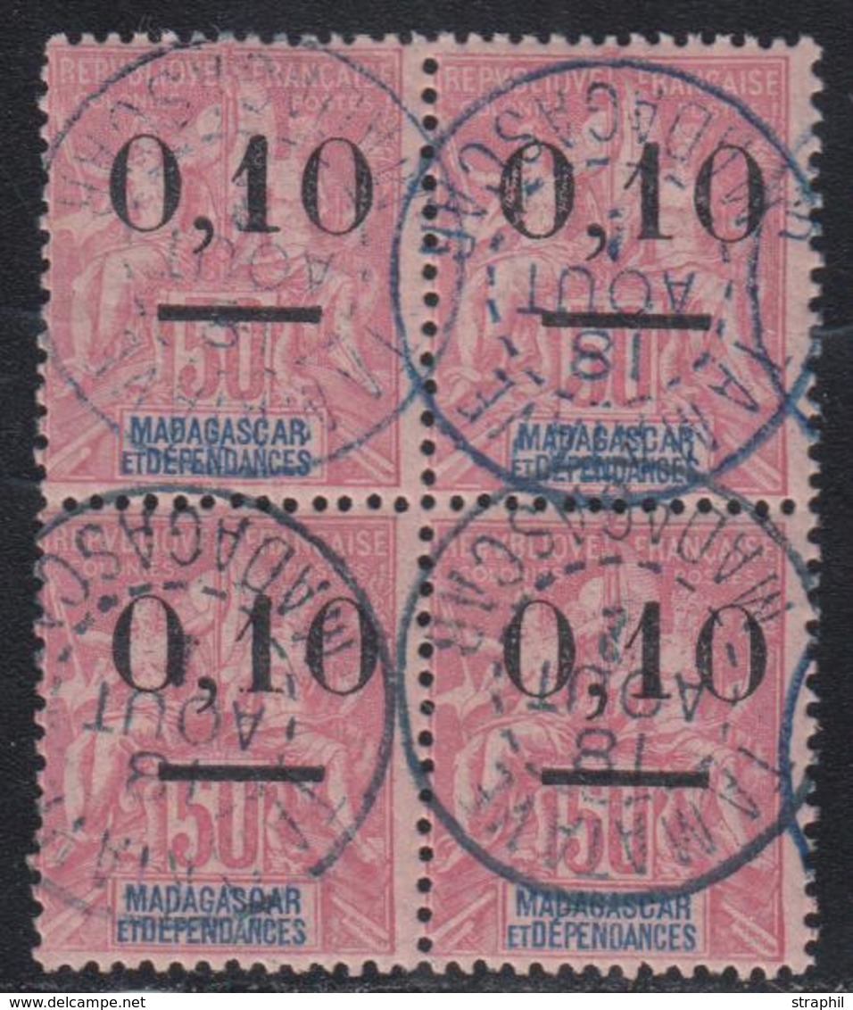 O MADAGASCAR - O - N°53II- Bloc De 4 - Gros "O" - TB/SUP - Other & Unclassified