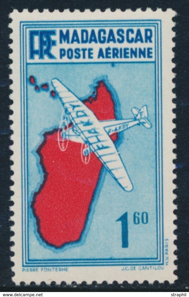 ** MADAGASCAR - POSTE AERIENNE  - ** - N°17 - Point Sous "aérienne" - TB - Other & Unclassified