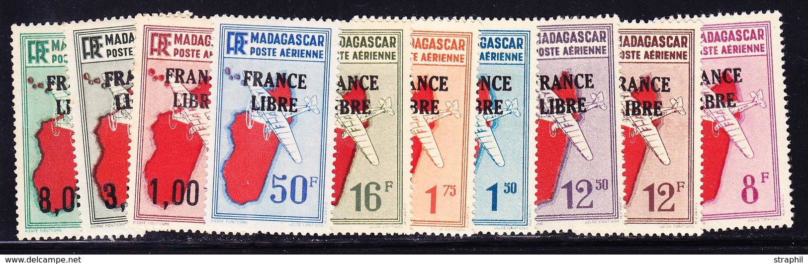 * MADAGASCAR - POSTE AERIENNE  - * - N°45/54 - La Série - TB - Other & Unclassified