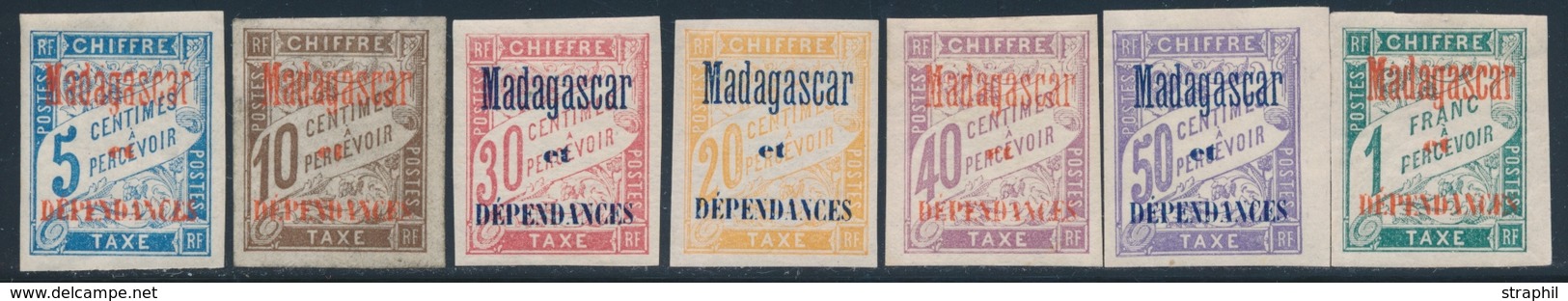 ** MADAGASCAR - TIMBRES TAXE - ** - N°1/7  - TB - Other & Unclassified