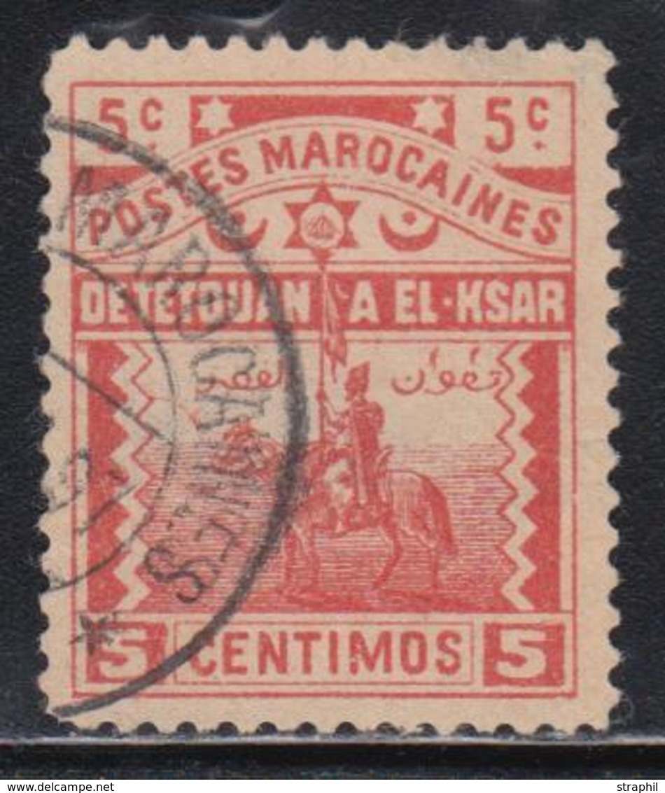 O MAROC POSTES LOCALES - TETOUAN à EL KSAR - O - N°154 - 5c Vermillon - Pelurage - Bel Aspect - B - Autres & Non Classés