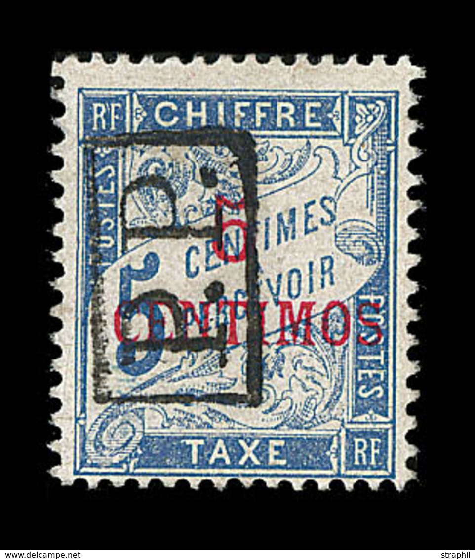 * MAROC  - * - N°18 - 5c S/5c Bleu - Signé Calves - TB - Other & Unclassified