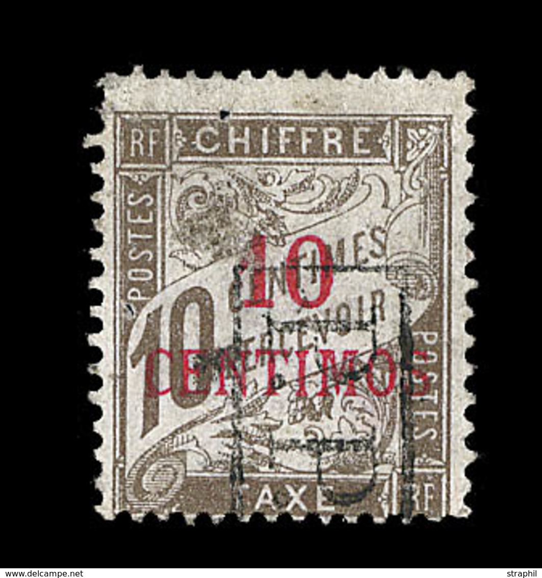 O MAROC  - O - N°19 - 10c /10c Brun - Signé Scheller - TB - Other & Unclassified