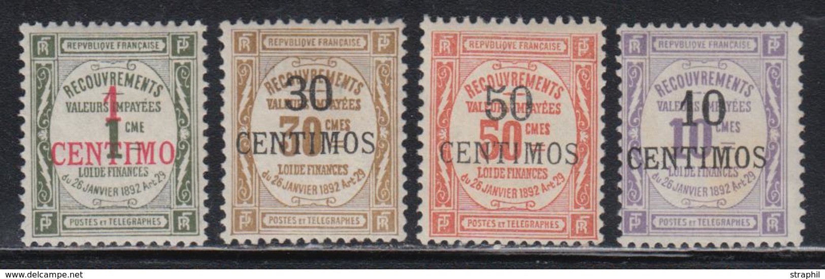 **/* MAROC - TIMBRES TAXE - **/* - N°6/9 - La Série - TB - Vide