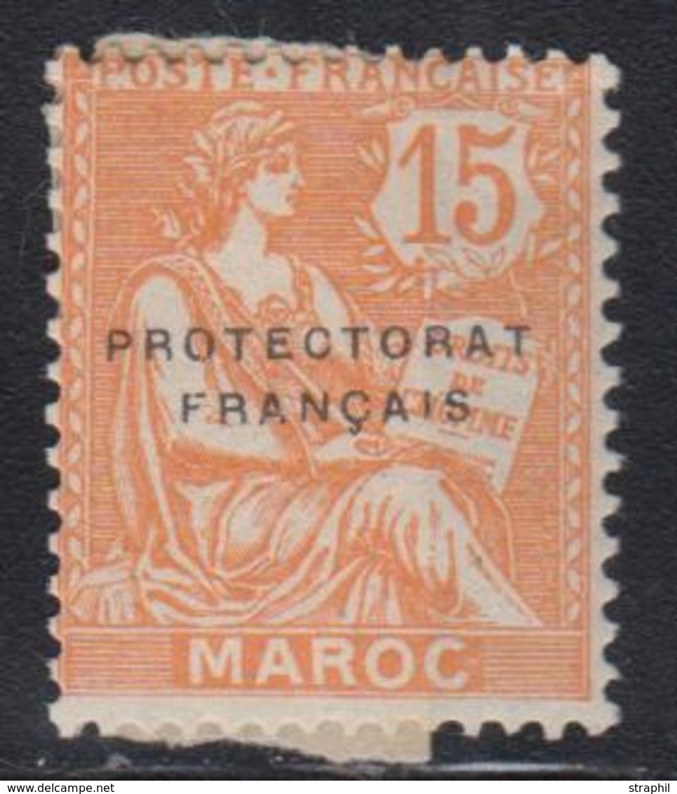 * MAROC - VARIETES - * - N°42a - Sans Surch . Arabe - Bdf  - TB - Other & Unclassified