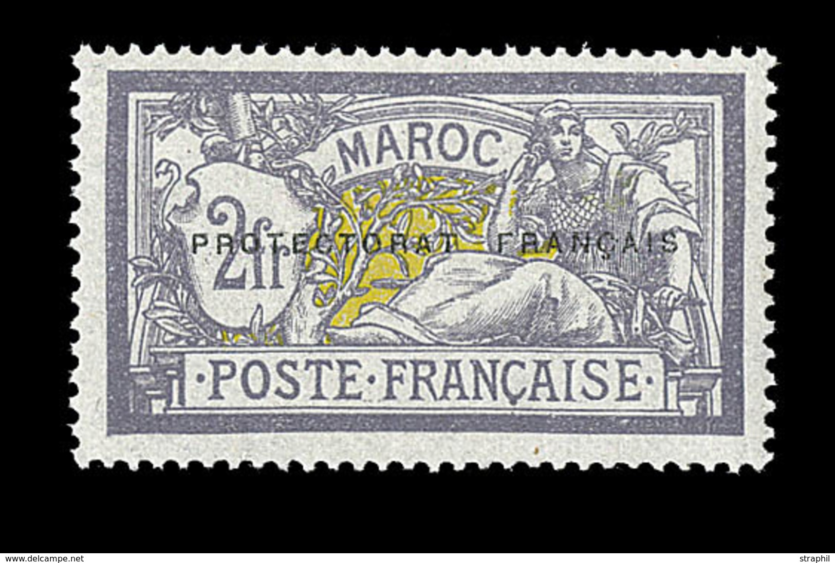 ** MAROC - VARIETES - ** - N°52a - Sans La Surcharge "f" - TB Centrage - TB - Other & Unclassified