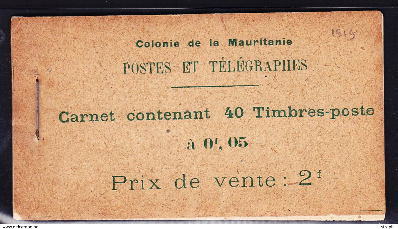 ** MAURITANIE - CARNETS - ** - N°20 - Carnet De 40, Petite Fente En Couverture - Sinon TB - Autres & Non Classés