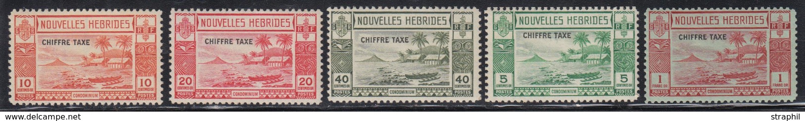 ** NELLES HEBRIDES - TIMBRES TAXE  - ** - N°11/15 - TB - Vide