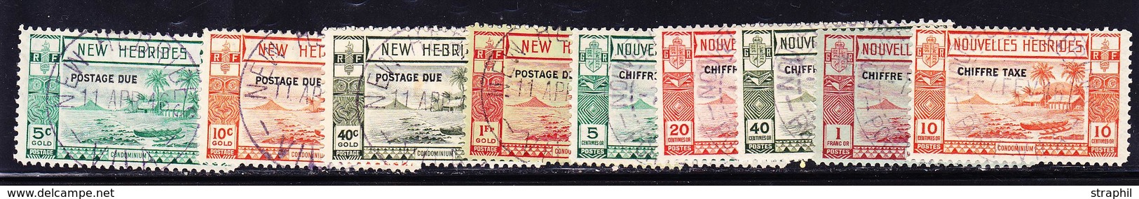 ** NELLES HEBRIDES - TIMBRES TAXE  - ** - N°11/20 - Les 2 Séries - TB - Vide