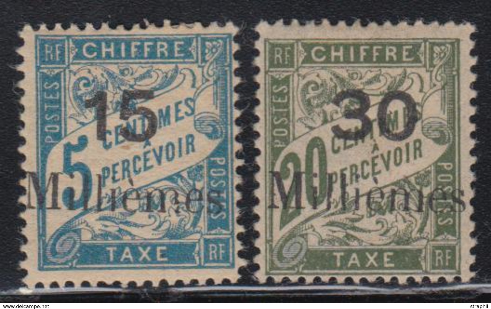 * PORT SAÏD - TIMBRES TAXE - * - N°2/3  - 2 Val De 1921 - TB - Other & Unclassified