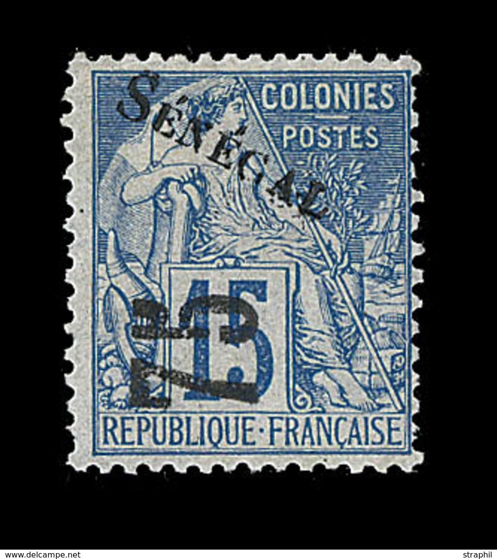 * SENEGAL - * - N°6 - 75 S/15c Bleu - TB - Other & Unclassified