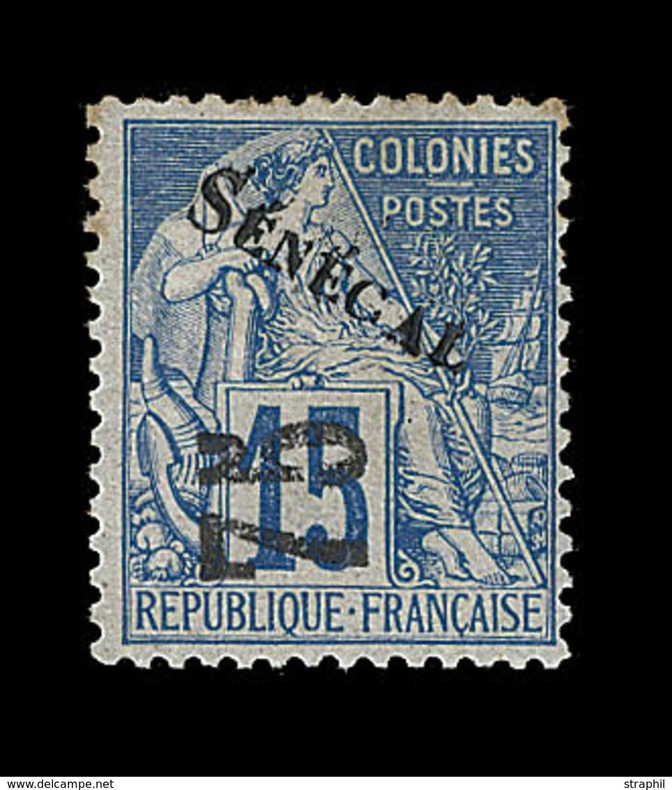 * SENEGAL - * - N°6 - 75 S/15c Bleu - Signé Belleville - TB - Autres & Non Classés