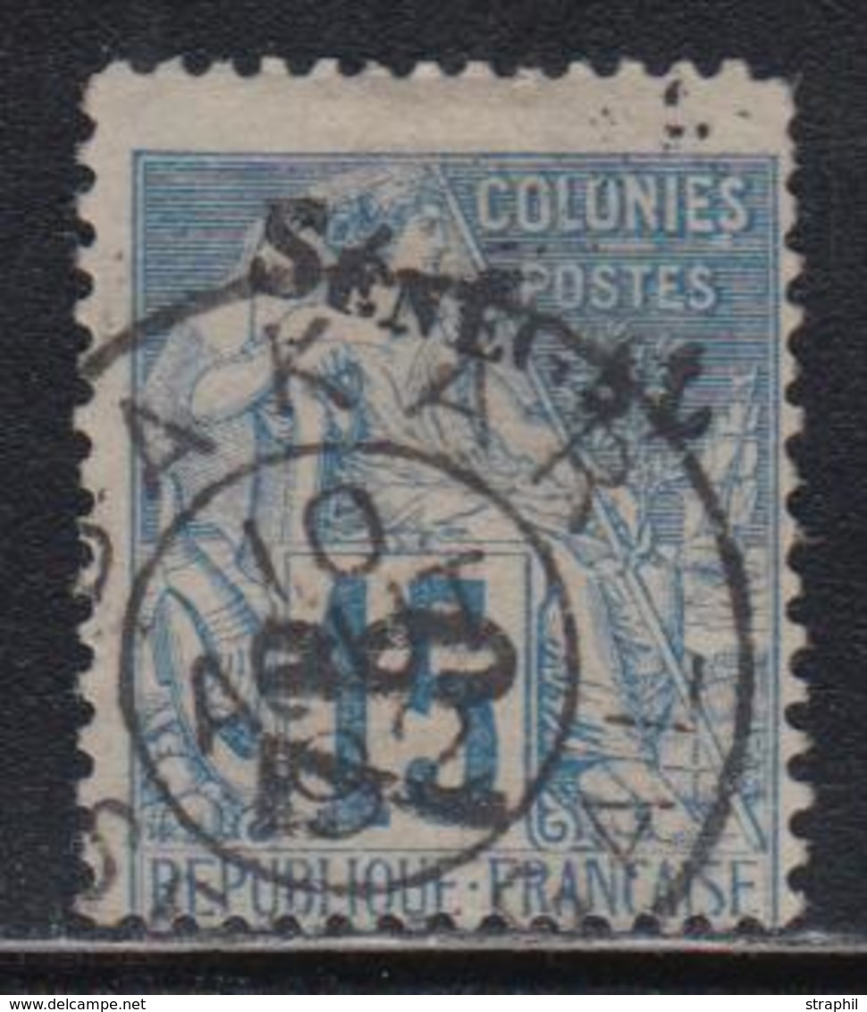 O SENEGAL - O - N°6 - 75 S/15c Bleu - Signé Brun - TB - Other & Unclassified