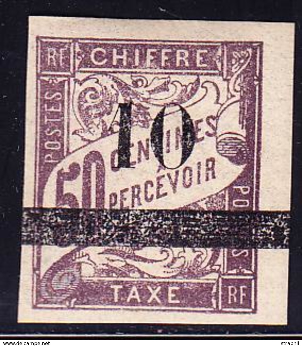 * SENEGAL - TIMBRES TAXE  - * - N°1 - 10 S. 50c - N. Dentelé - Signé Calves - TB - Autres & Non Classés