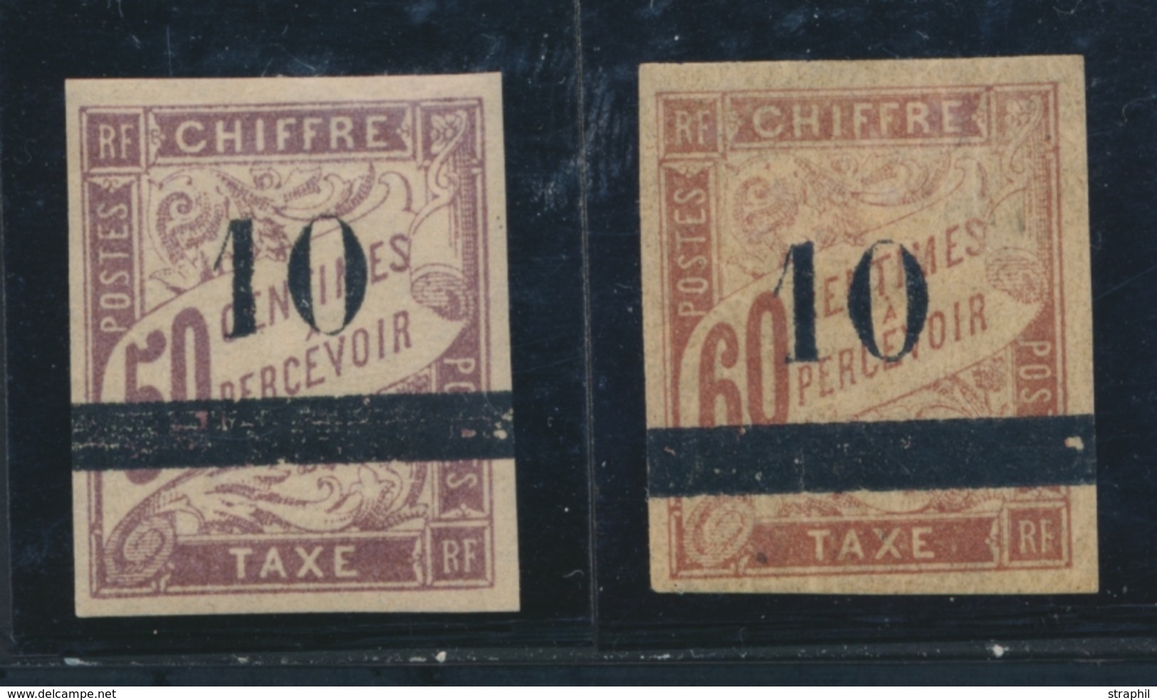 * SENEGAL - TIMBRES TAXE  - * - N°1/2 - Signé A. Brun - TB - Other & Unclassified