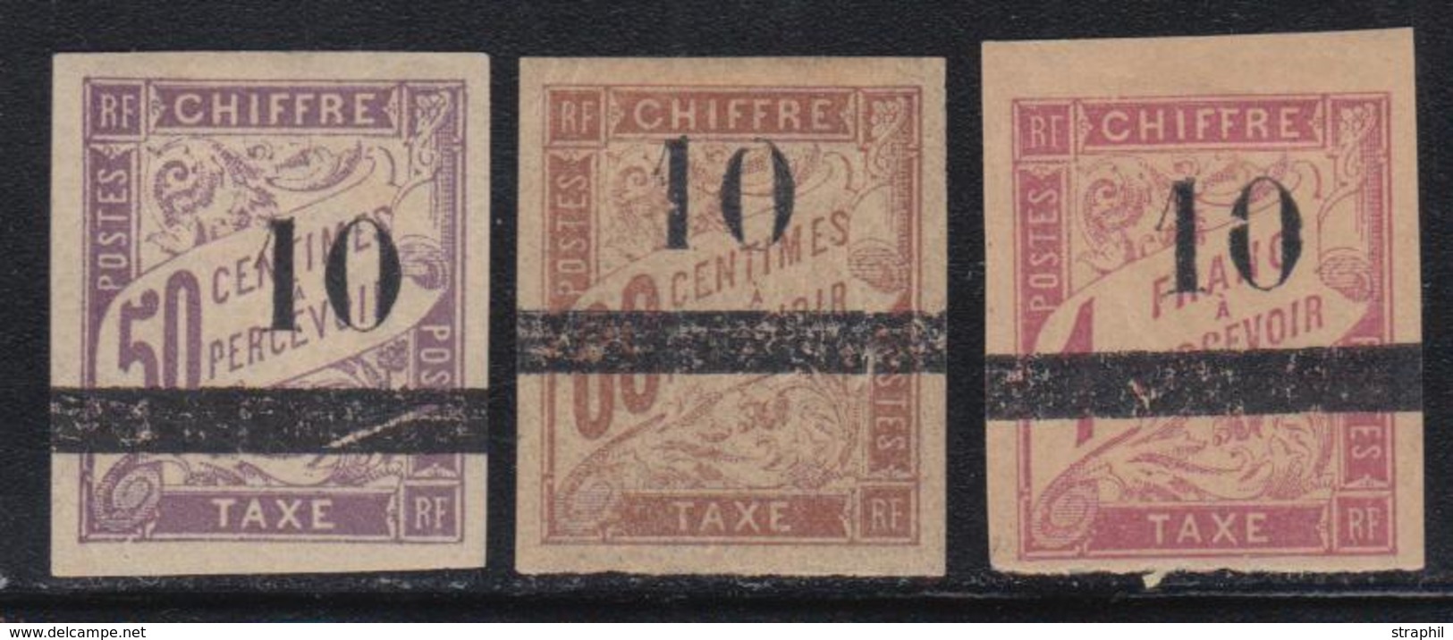 * SENEGAL - TIMBRES TAXE  - * - N°1/3 - 3 Val - TB - Autres & Non Classés