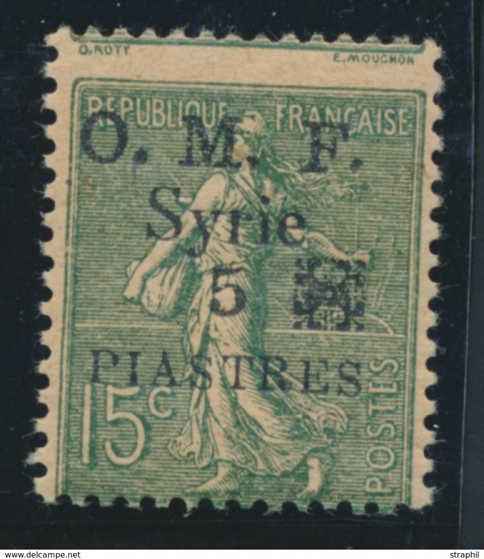 * SYRIE - * - N°52 - 5pi S/15c - TB - Other & Unclassified