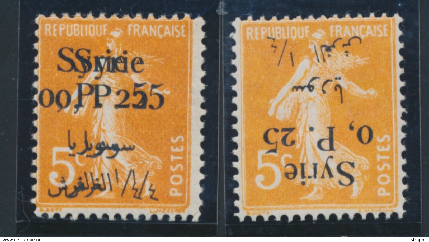 ** SYRIE - ** - N°127 (x2) - Surcharge Renversée + Double - TB - Other & Unclassified