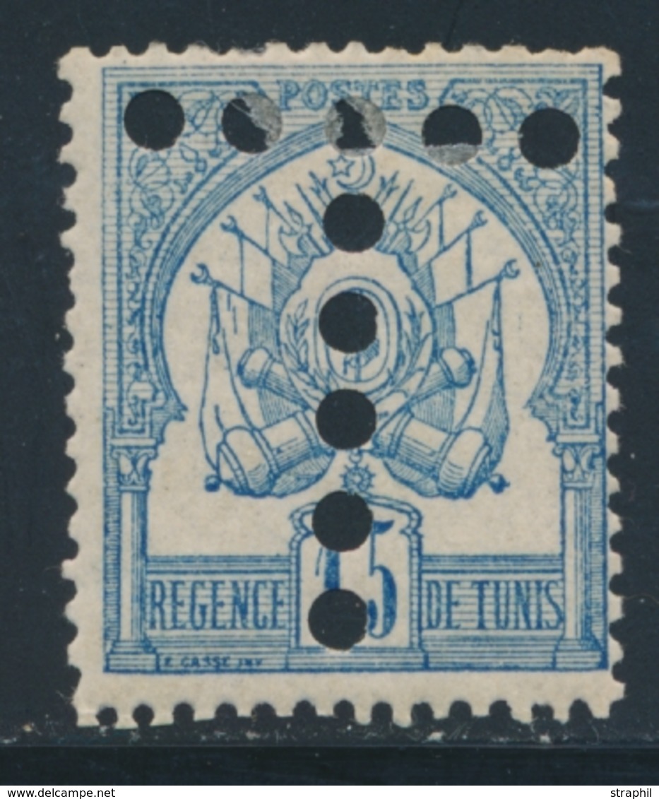 * TUNISIE - TIMBRES TAXE - * - N°4 - 15c Bleu - Qques Rousseurs - Autres & Non Classés