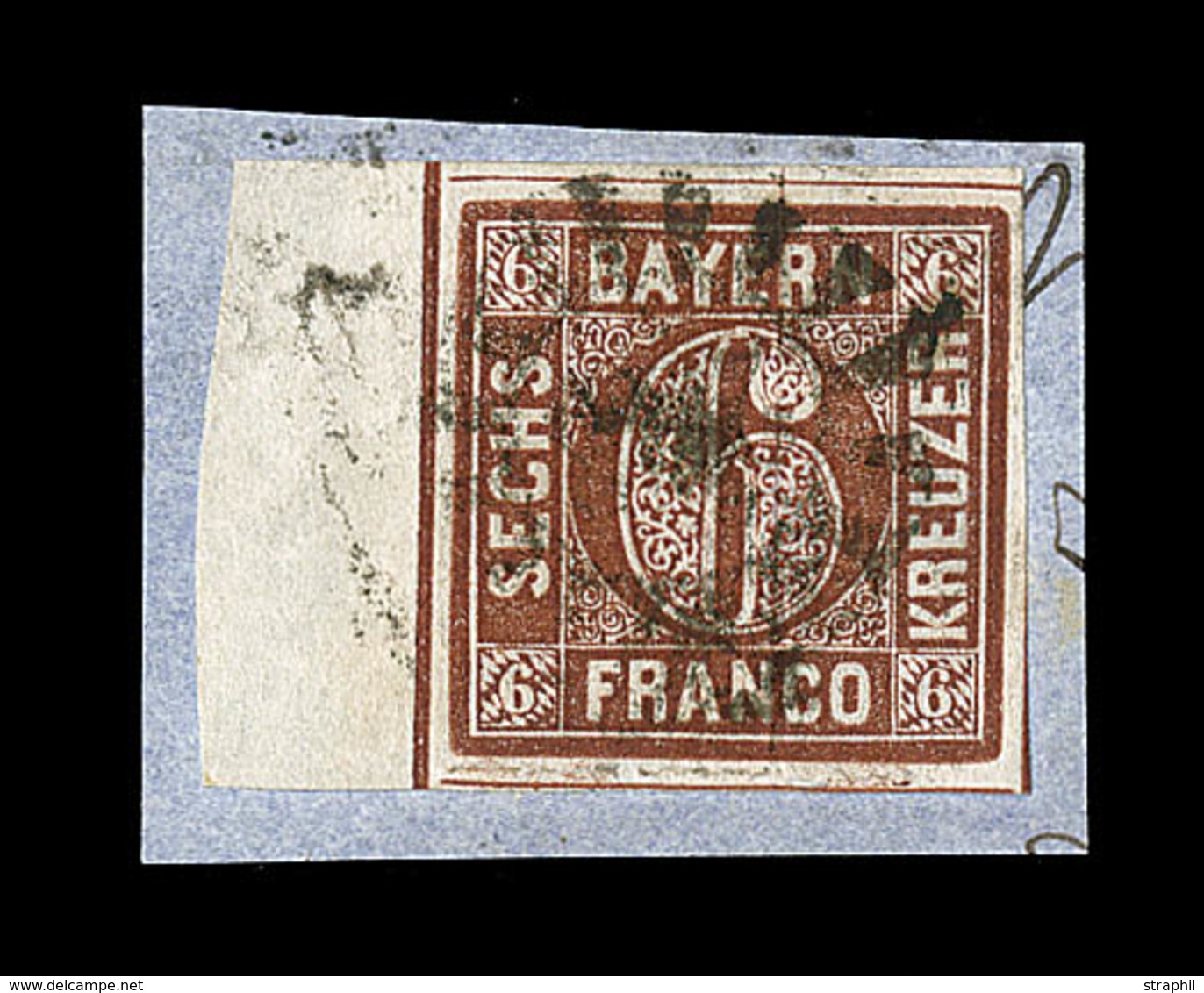 F BAVIERE - F - N°3 - 6k Brun-rouge - Bdf (7mm) - TB - Other & Unclassified