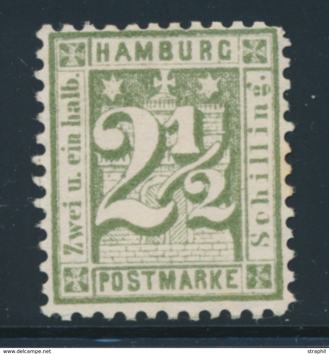 (*) HAMBOURG - (*) - N°12 - 2 ½ S. Vert - TB - Hambourg