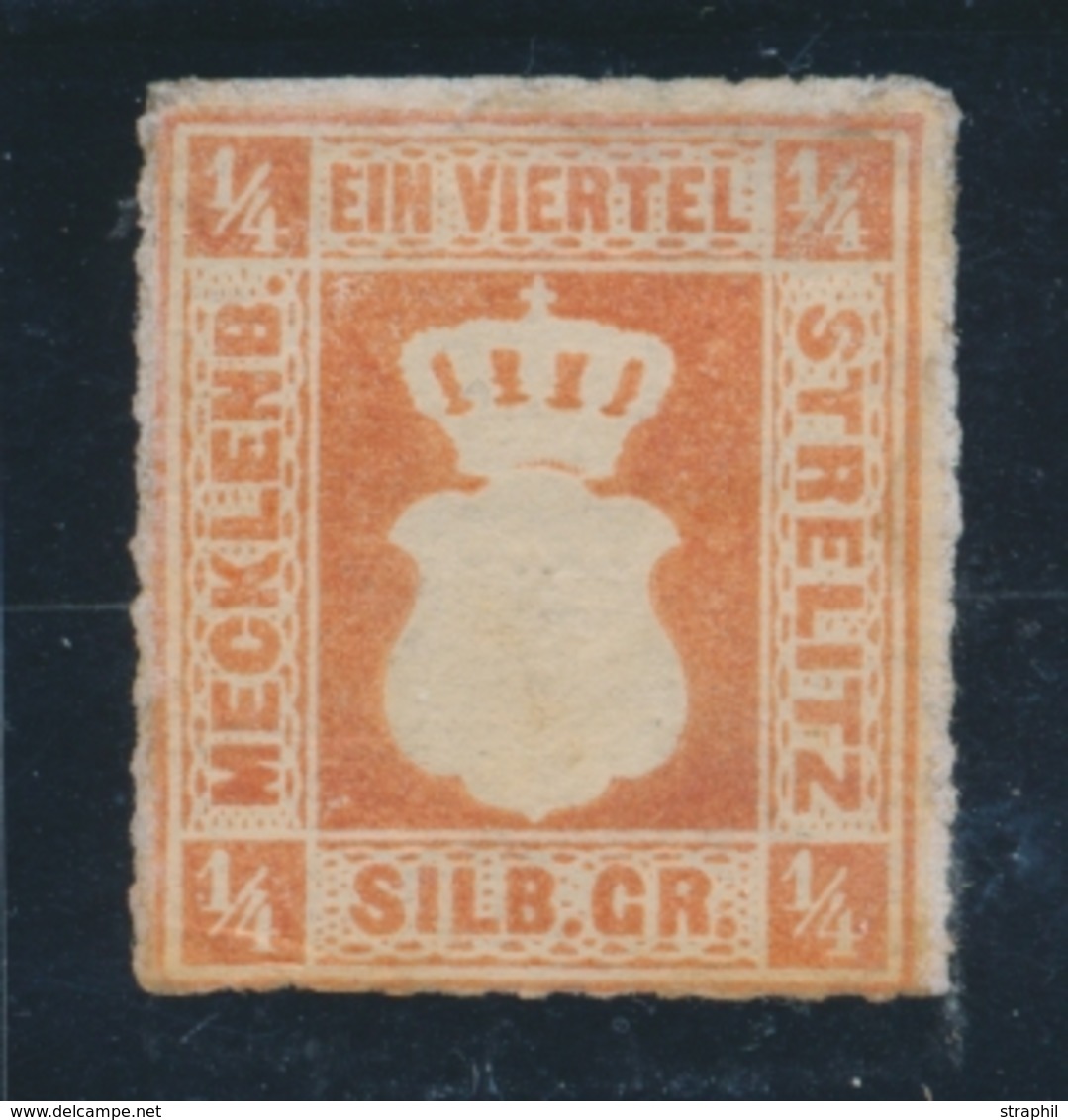 * MECKLEMBOURG STRELITZ - * - N°1 - ¼ S. Rge Orange - TB - Mecklenbourg-Strelitz