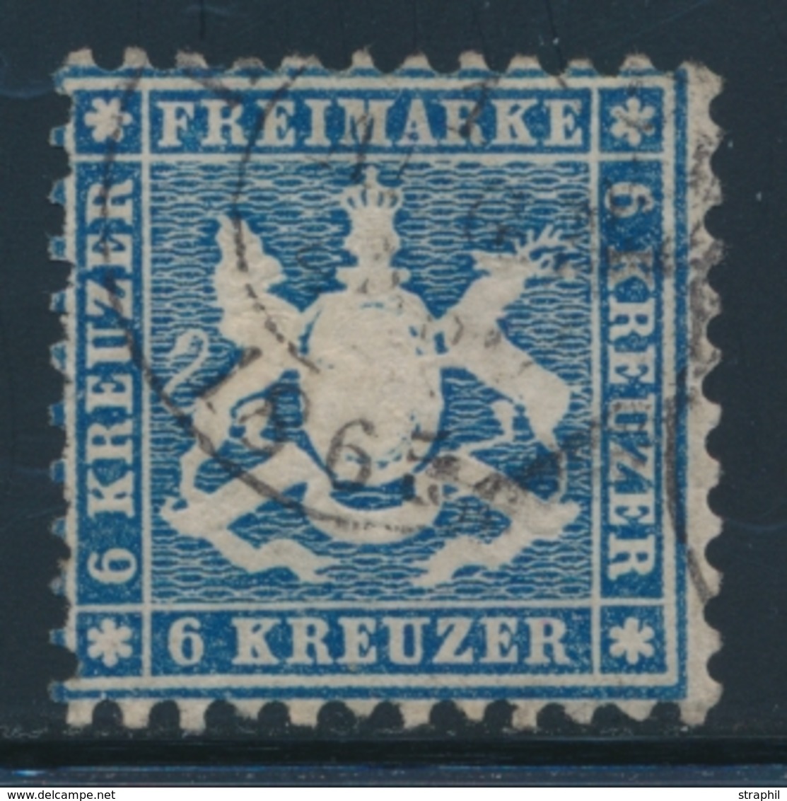 O WURTEMBERG - O - N°27 - 6k. Bleu - TB - Other & Unclassified