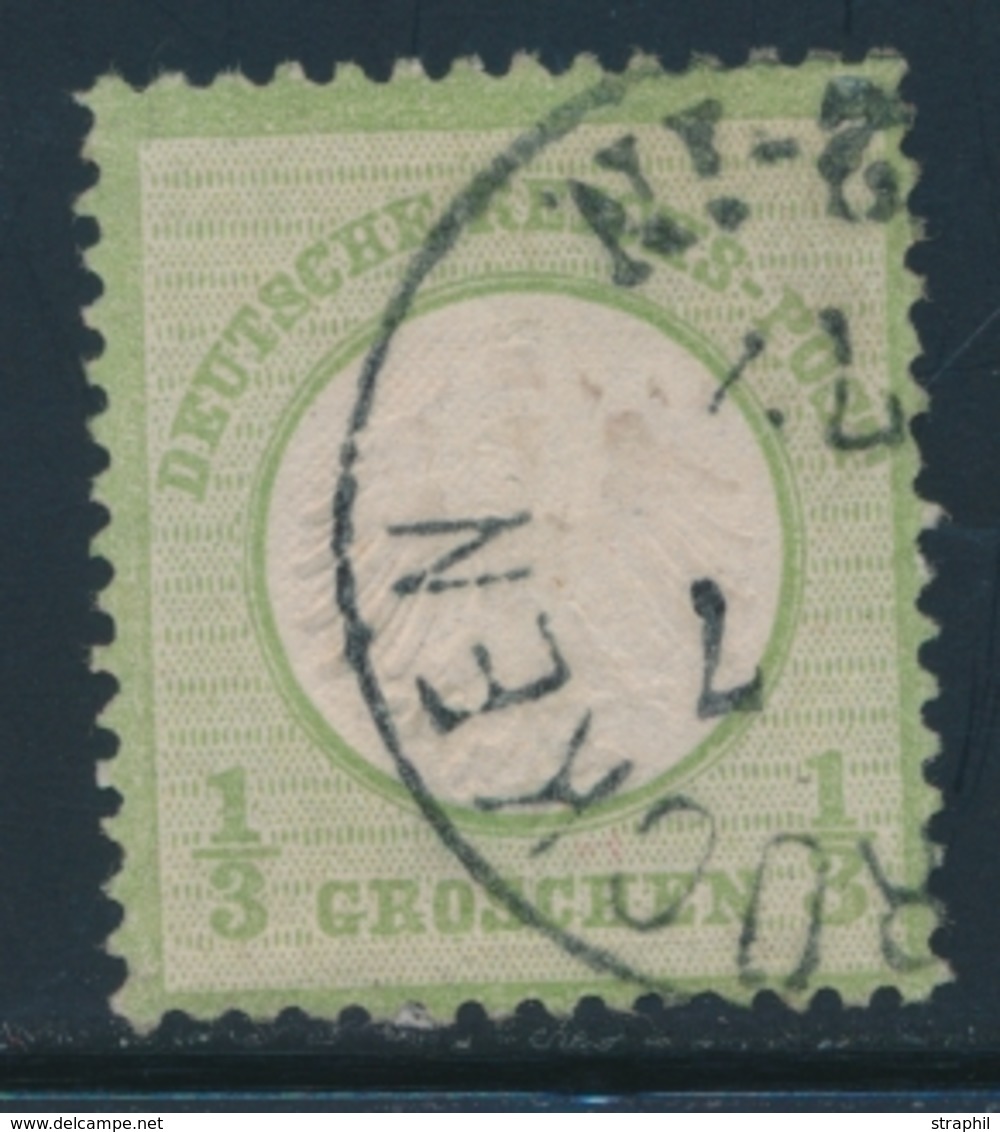 O ALLEMAGNE - EMPIRE  - O - N°2 - 1/3gr Vert - TB - Used Stamps
