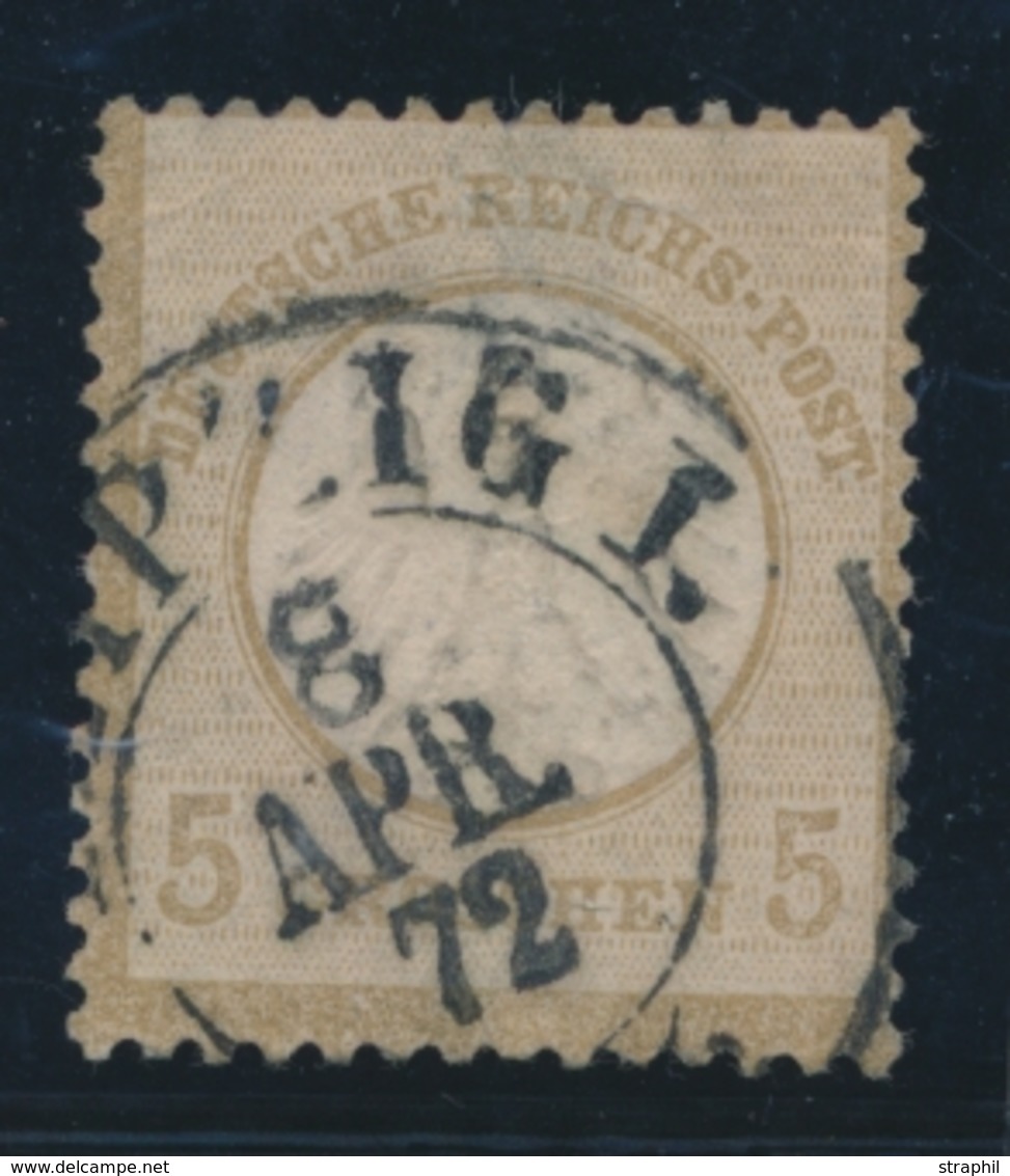 O ALLEMAGNE - EMPIRE  - O - N°6 - 5g. Bistre - Lég. Clair - Used Stamps