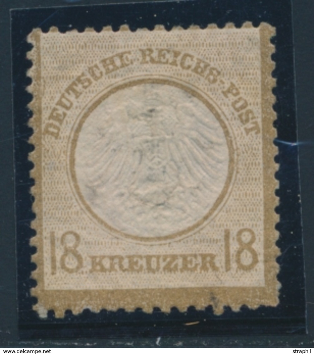 * ALLEMAGNE - EMPIRE  - * - N°11 - 18k Bistre - Petits Déf. - B/TB - Used Stamps