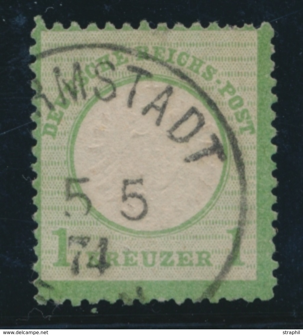 O ALLEMAGNE - EMPIRE  - O - N°20 - 1k. Vert Jaune - TB - Used Stamps