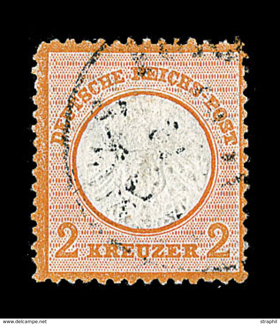 O ALLEMAGNE - EMPIRE  - O - N°21 - 2k. Orange - Une Dent Courte - TB - Oblitérés