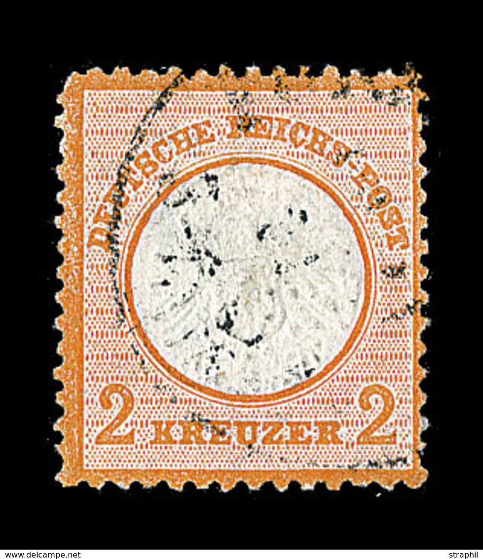 O ALLEMAGNE - EMPIRE  - O - N°21 - 2k. Orange - Une Dent Courte - TB - Used Stamps