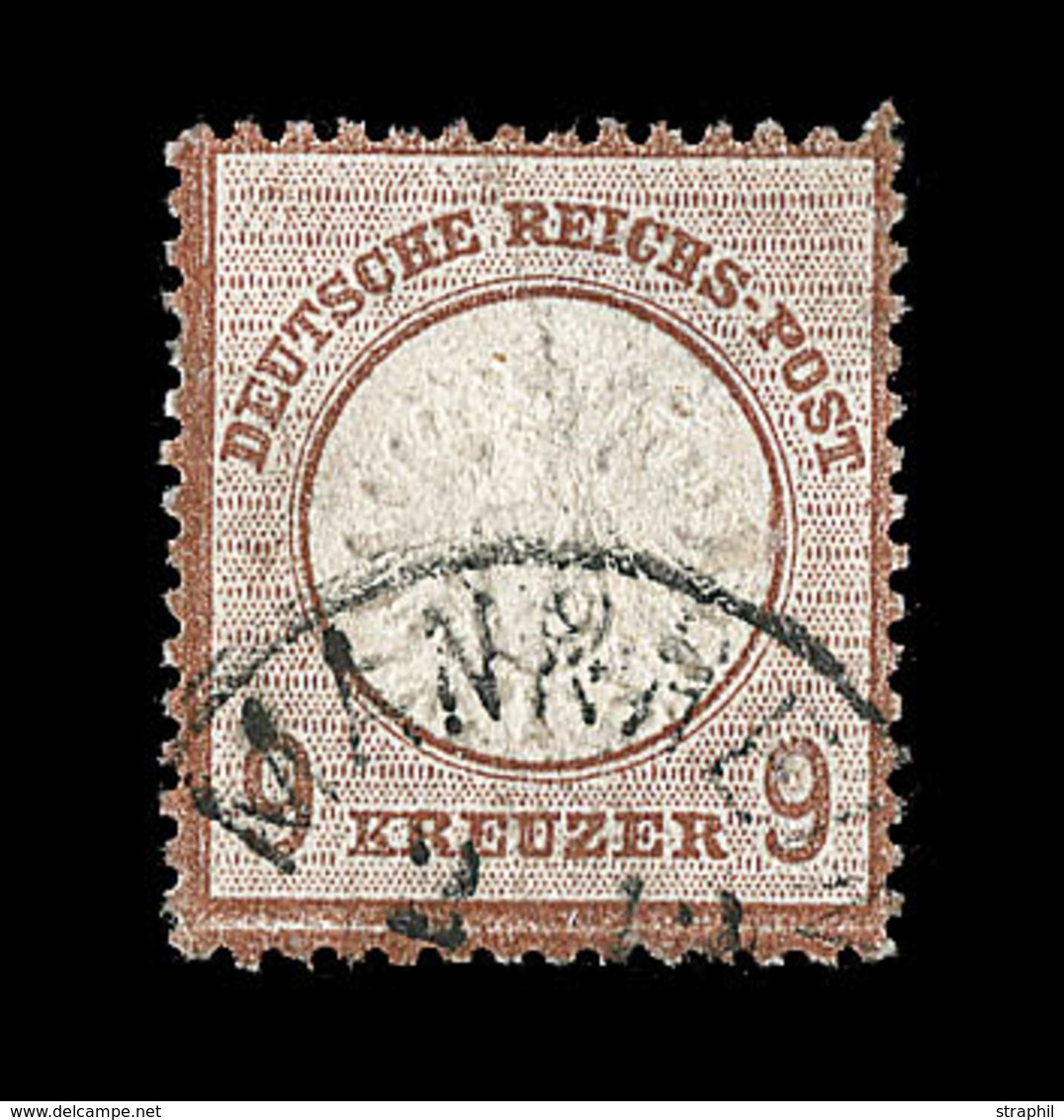 O ALLEMAGNE - EMPIRE  - O - N°24 - 9k. Brun Rouge - Obl Mannheim - TB - Used Stamps