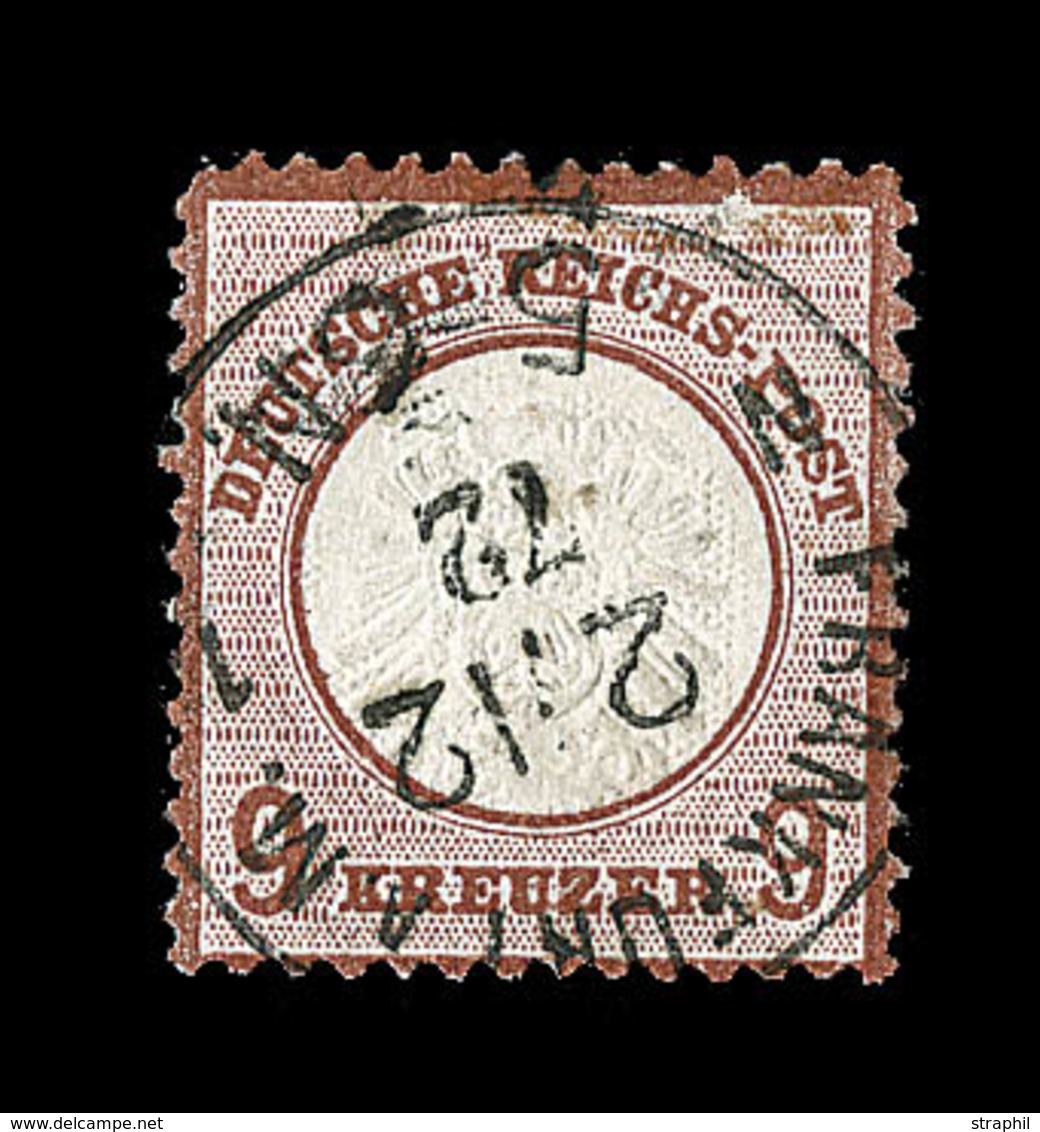 O ALLEMAGNE - EMPIRE  - O - N°24 - 9k. Brun Rouge - TB - Used Stamps