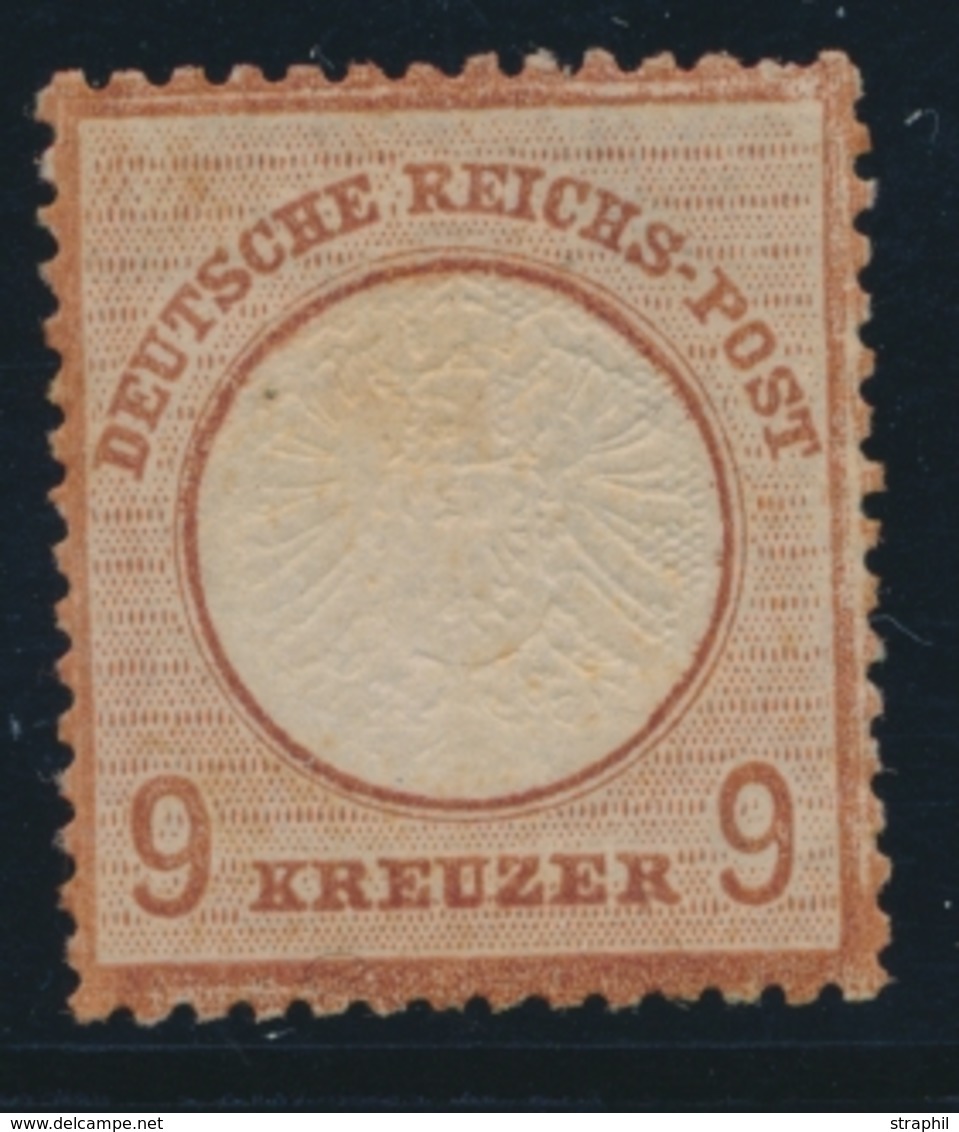 * ALLEMAGNE - EMPIRE  - * - N°24 - 9k. Brun Rouge - TB - Used Stamps