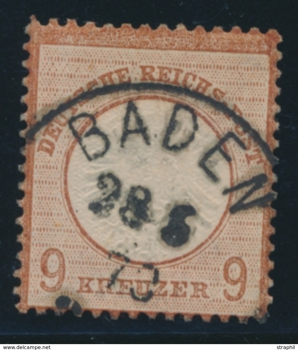 O ALLEMAGNE - EMPIRE  - O - N°24 - 9k. Brun Rouge - TB - Used Stamps