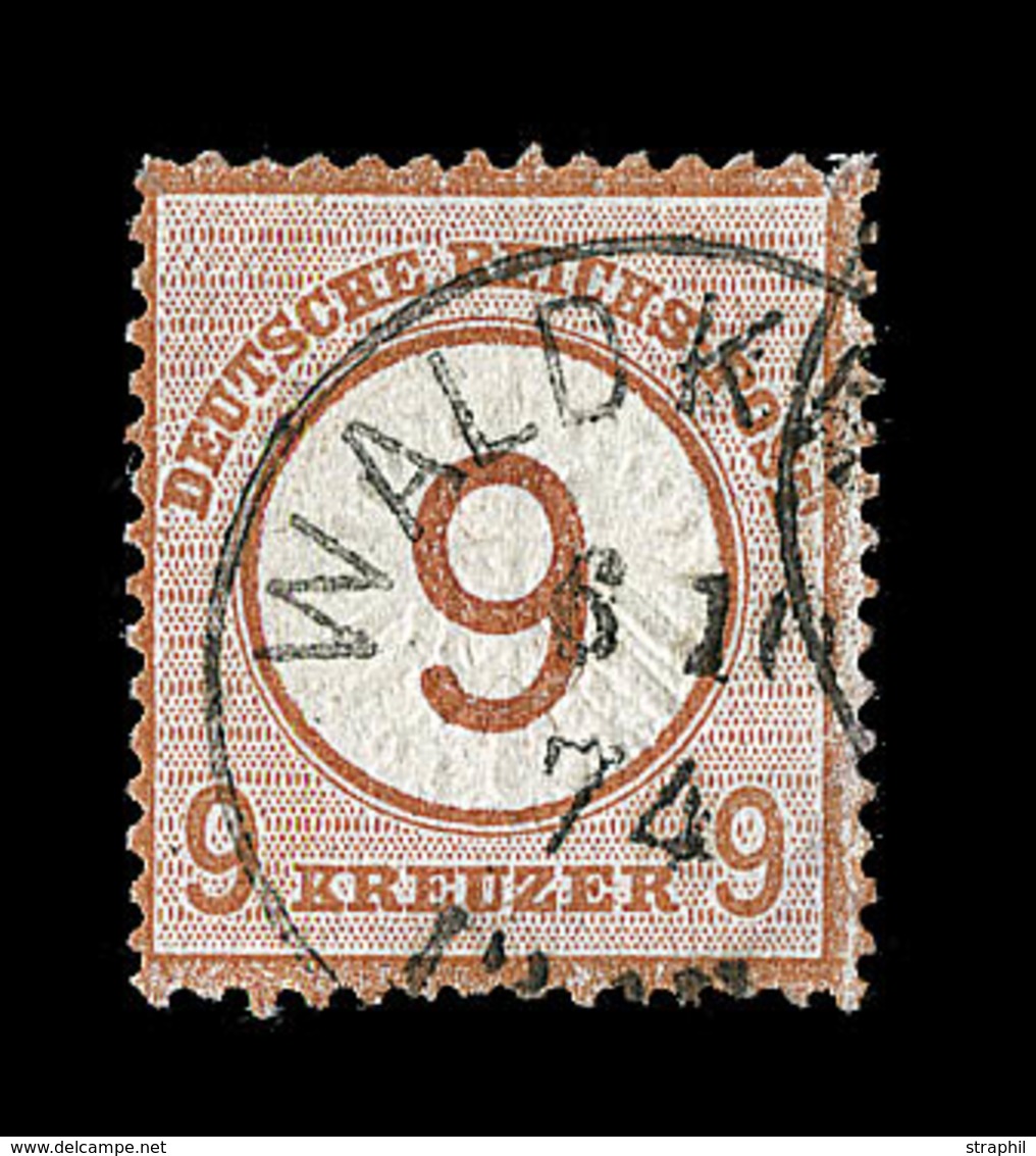 O ALLEMAGNE - EMPIRE  - O - N°29 - 9k Brun - Rouge  - TB - Used Stamps