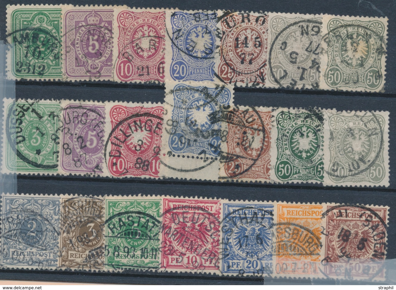 O ALLEMAGNE - EMPIRE  - O - N°30/41a + 44/50 - Plup. Belles Oblit. - Ensemble TB - Used Stamps