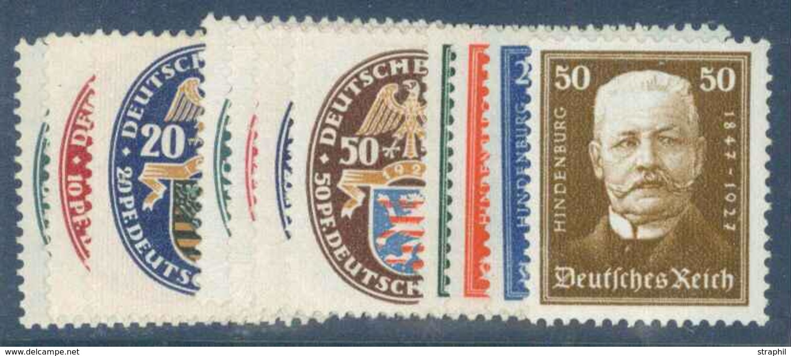 * ALLEMAGNE - REPUBLIQUE WEIMAR - * - N°368/70, 390/97 - TB - Unused Stamps