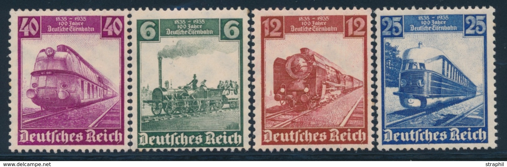 ** ALLEMAGNE - IIIEME REICH - ** - N°539/42 - TRAINS - TB - Neufs