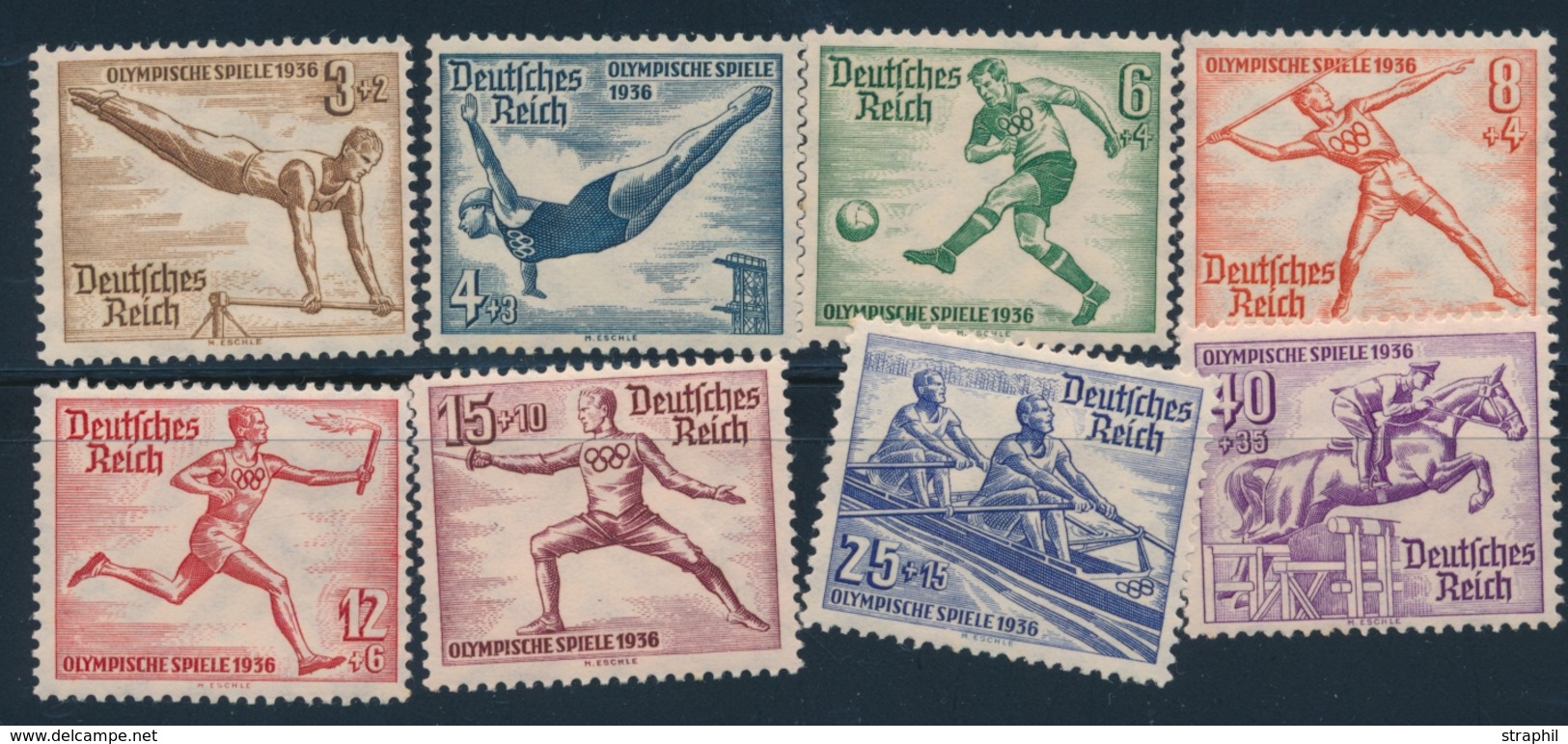 ** ALLEMAGNE - IIIEME REICH - ** - N°565/72 - JO - TB - Neufs