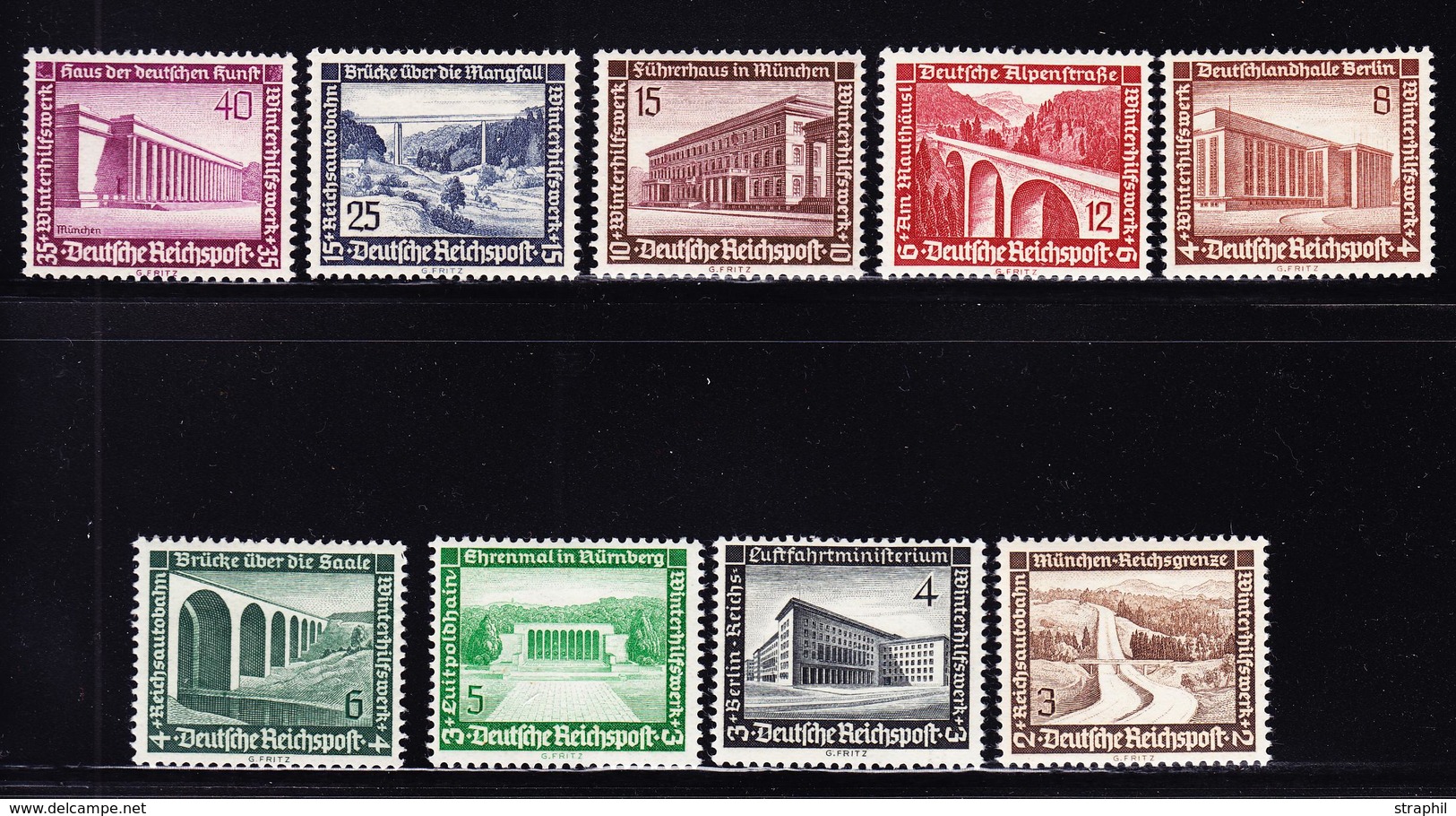 ** ALLEMAGNE - IIIEME REICH - ** - N°582/90 - TB - Unused Stamps