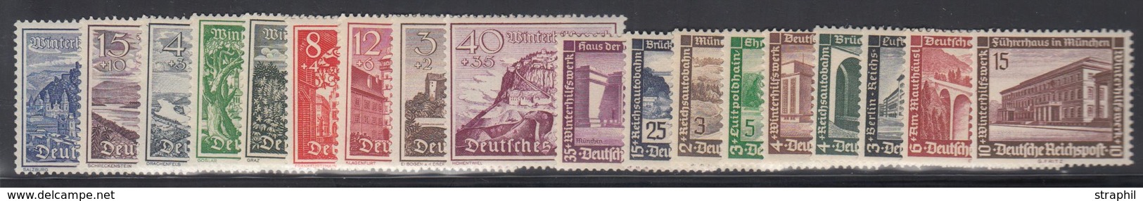 ** ALLEMAGNE - IIIEME REICH - ** - N°582/90, 654/62 - Secours D'hiver - TB - Unused Stamps