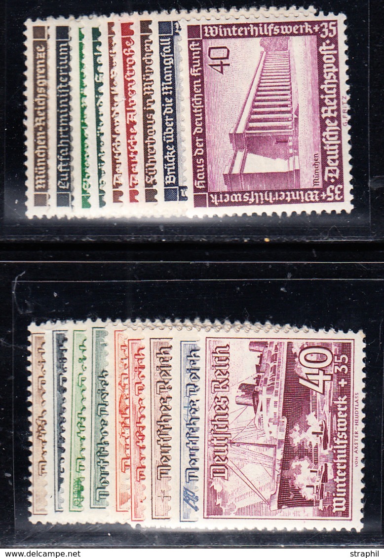 ** ALLEMAGNE - IIIEME REICH - ** - N°582/90, 594/602 - TB - Unused Stamps