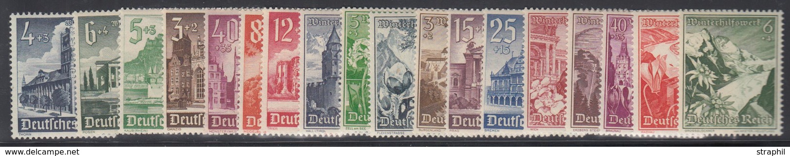 ** ALLEMAGNE - IIIEME REICH - ** - N°616/24, 675/83 - Secours D'hiver - TB - Unused Stamps