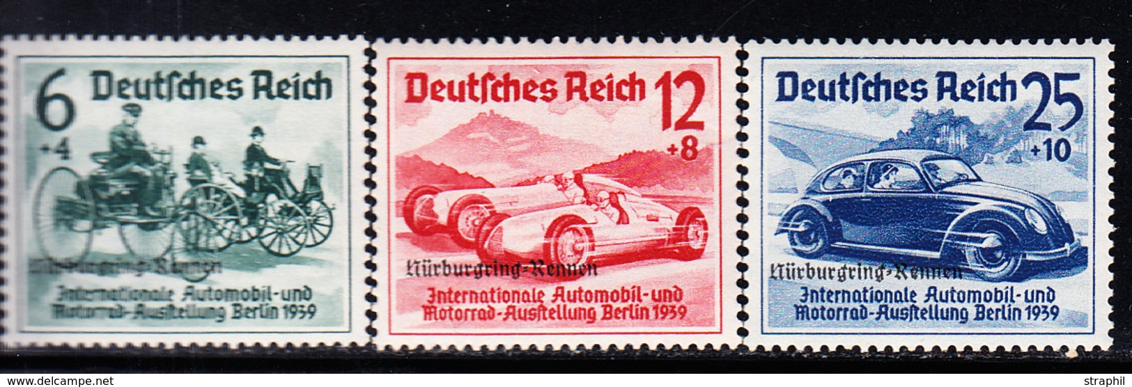 ** ALLEMAGNE - IIIEME REICH - ** - N°629A/C - Nürburgring - TB - Unused Stamps