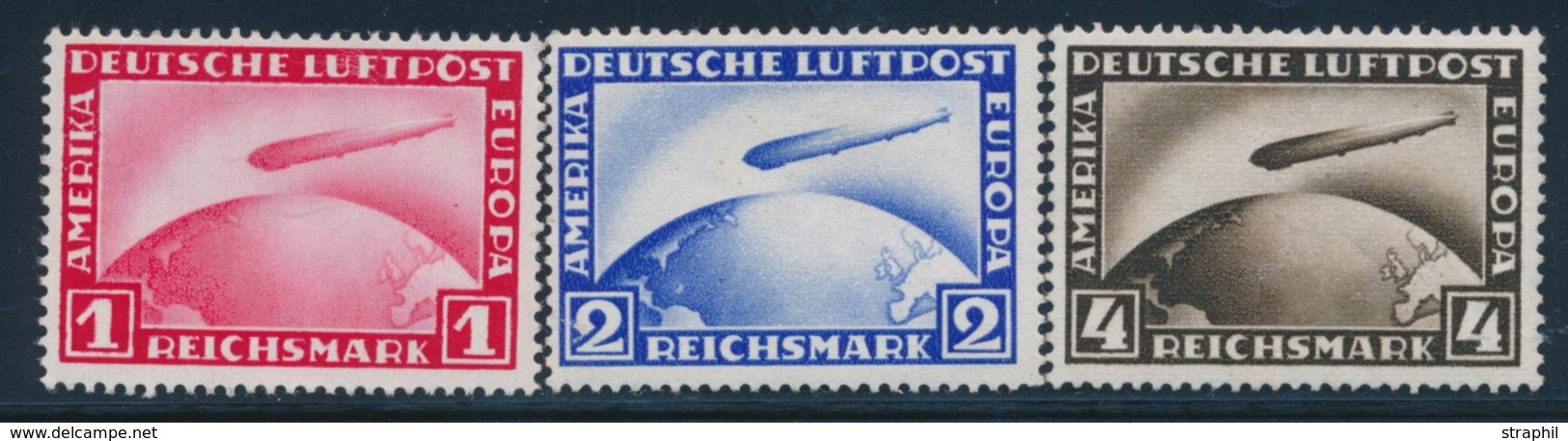 **/* ALLEMAGNE - POSTE AERIENNE  - **/* - N°35/37 - N°35, 37 ** - TB - Airmail & Zeppelin